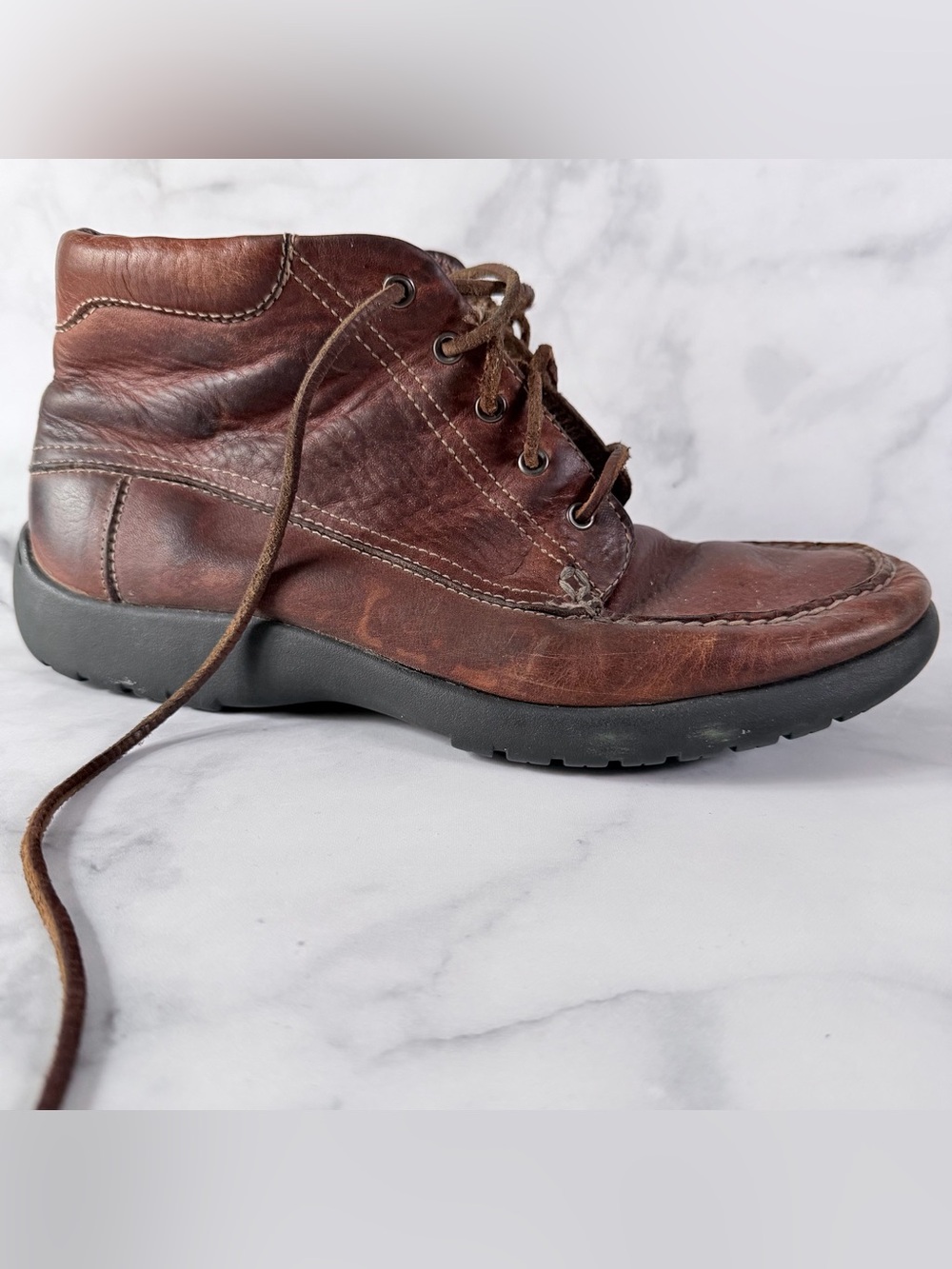 Dexter Brown Leather Chukka Boots Men’s 11/12 Worn-In Comfort Casual Boots